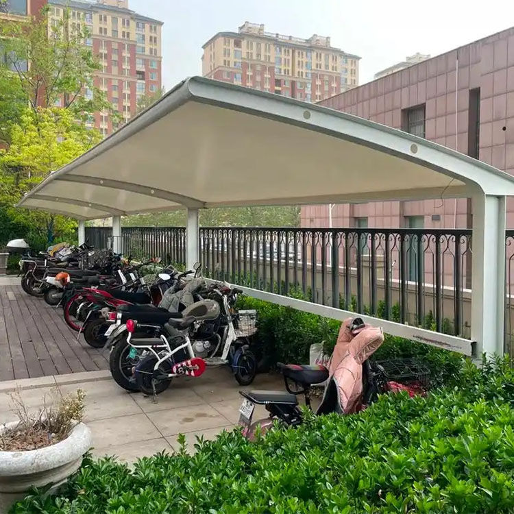 竹山县膜结构电动车棚